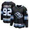 Logan Cooley Utah Mammoth Fashion7 Home Breakaway Jersey - Black - Front View