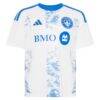 CF Montreal adidas Youth 2026 The Procure Jersey Replica Jersey - White - Back View