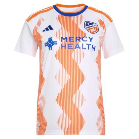 FC Cincinnati adidas Women's 2026 The Seven Hills Kit Replica Jersey - White - Alt1