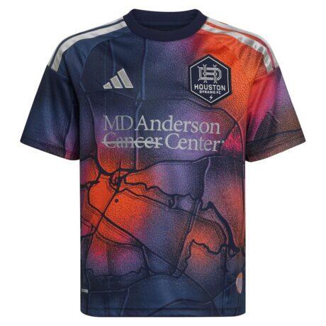 Houston Dynamo FC adidas Youth 2026 Mission Control Replica Jersey - Blue - Front View