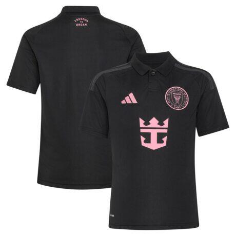 Inter Miami CF adidas Youth 2026 Presagio Replica Jersey - Black - Front View