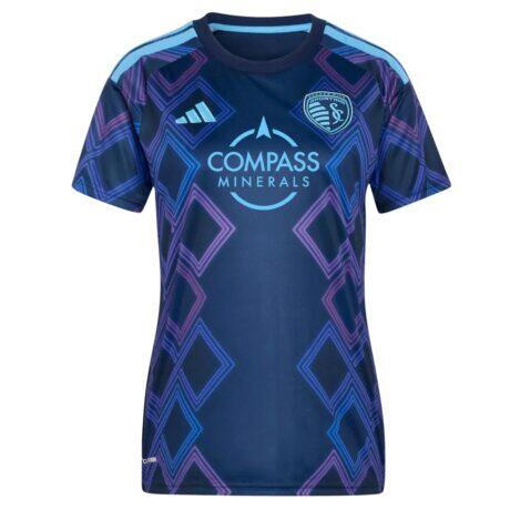 Sporting Kansas City adidas Women's 2026 The 18th & Vine Kit Replica Jersey - Blue - Alt1