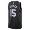 Devin Booker Phoenix Suns Jordan Brand Unisex Swingman Jersey - Black - Detail View