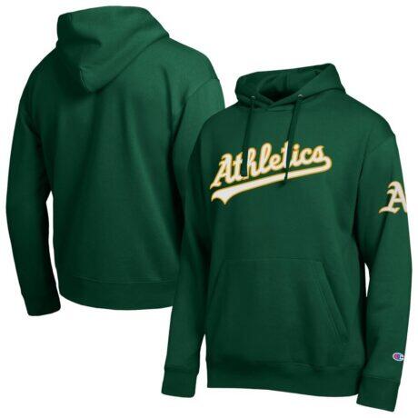 Athletics Champion All Star Wordmark Hoodie - Green - Front View