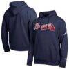Atlanta Braves Champion All Star Wordmark Hoodie - Navy - Front View