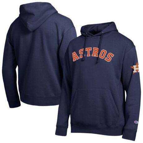 Houston Astros Champion All Star Wordmark Hoodie - Navy - Front View