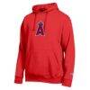 Los Angeles Angels Champion All Star Embroidered Logo Hoodie - Red - Side View