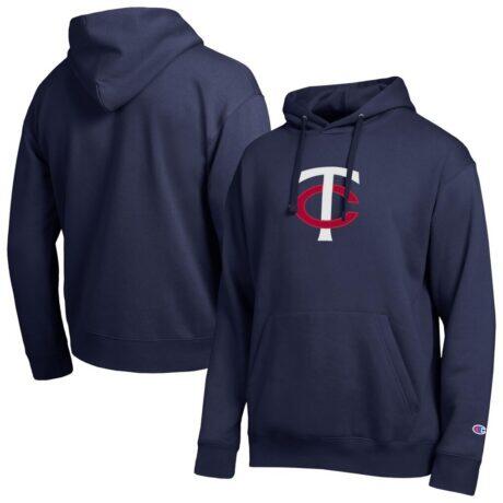 Minnesota Twins Champion All Star Embroidered Logo Hoodie - Navy - Front View