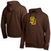 San Diego Padres Champion All Star Embroidered Logo Hoodie - Brown - Front View