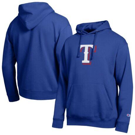 Texas Rangers Champion All Star Embroidered Logo Hoodie - - Front View