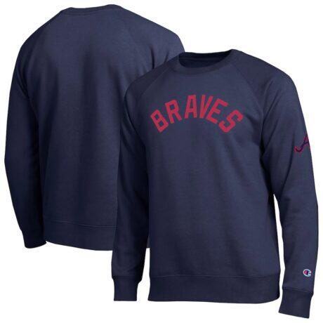 Atlanta Braves Champion All-Star Sweatshirt - Navy - Front View