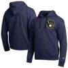 Milwaukee Brewers Champion All-Star Full-Zip Hoodie - Navy - Front View