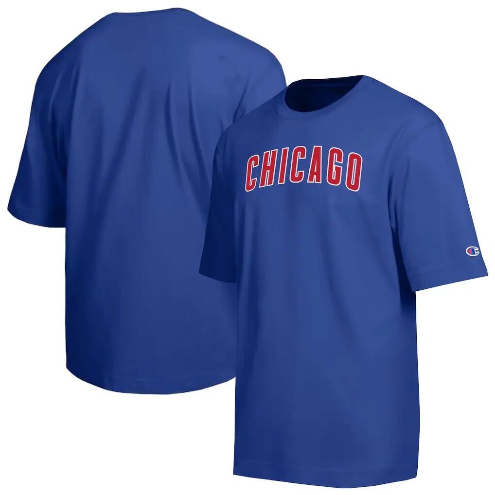 Chicago Cubs Champion All Star Chenille Wordmark T-Shirt - Royal