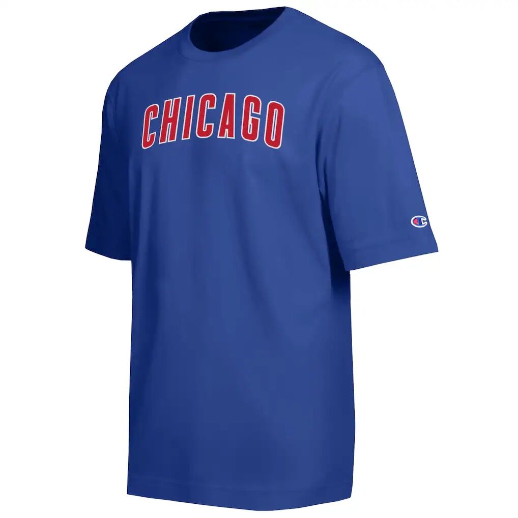 Chicago Cubs Champion All Star Chenille Wordmark T-Shirt - Royal
