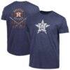 Houston Astros Champion Tri-Blend T-Shirt - Navy - Front View