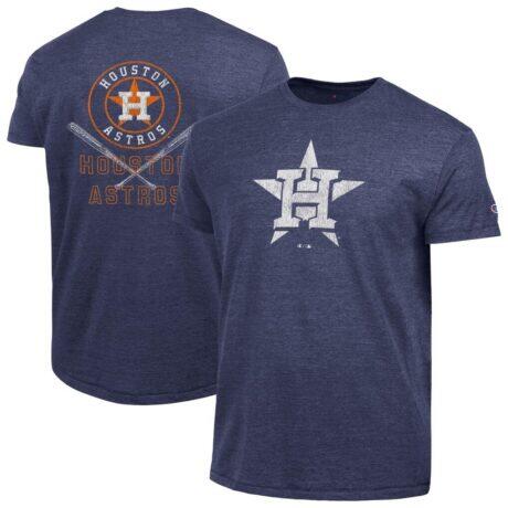Houston Astros Champion Tri-Blend T-Shirt - Navy - Front View