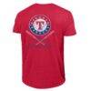 Texas Rangers Champion Tri-Blend T-Shirt - Red - Detail View
