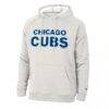 Chicago Cubs Champion Triumph Tri-Blend Raglan Hoodie - - Side View