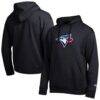 Toronto Blue Jays Champion All Star Embroidered Logo Hoodie - Black - Front View