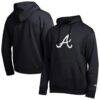 Atlanta Braves Champion All Star Embroidered Logo Hoodie - Black - Front View