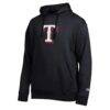 Texas Rangers Champion All Star Embroidered Logo Hoodie - Black - Side View