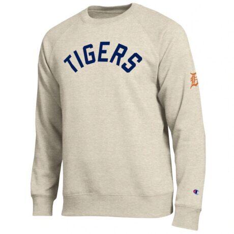 Detroit Tigers Champion All-Star Soft Felt Raglan Sweatshirt - - Front View