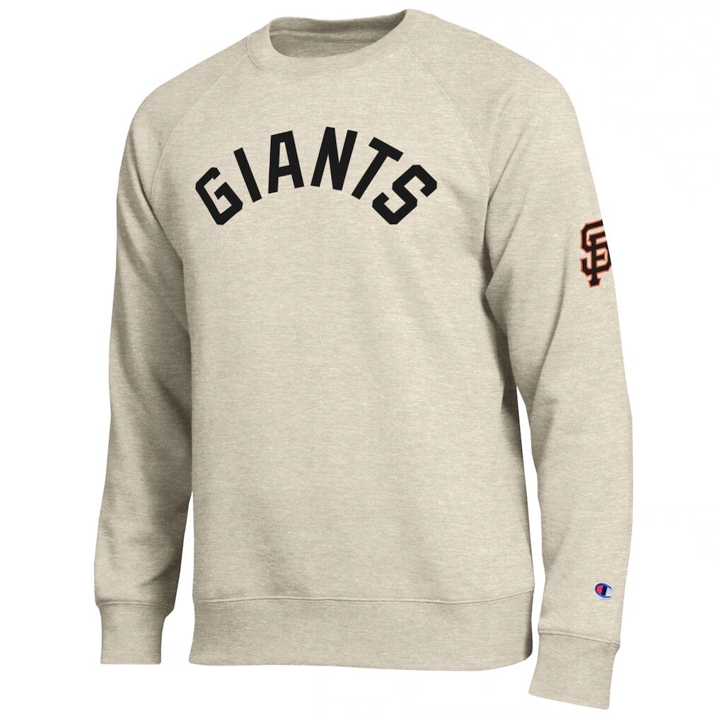 San Francisco Giants Champion All-Star Soft Felt Raglan Sweatshirt – Oatmeal