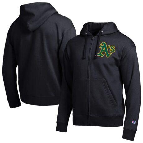 Athletics Champion All-Star Full-Zip Hoodie - Black - Front View