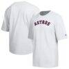 Houston Astros Champion All Star Arched Chenille Wordmark T-Shirt - White - Front View