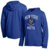 New York Mets Champion Cooperstown Hooded Long-Sleeve T-Shirt - - Front View