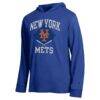 New York Mets Champion Cooperstown Hooded Long-Sleeve T-Shirt - - Side View