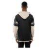 Las Vegas Raiders New Era Twofer Layered Long Sleeve Hoodie T-Shirt - Black - Side View