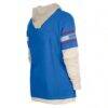 New York Giants New Era Twofer Layered Long Sleeve Hoodie T-Shirt - - Alt1