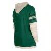 New York Jets New Era Twofer Layered Long Sleeve Hoodie T-Shirt - Green - Alt1