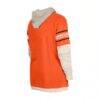 Cincinnati Bengals New Era Twofer Layered Long Sleeve Hoodie T-Shirt - Orange - Alt1