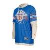 Denver Broncos New Era Twofer Layered Long Sleeve Hoodie T-Shirt - - Detail View