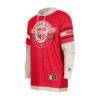 Kansas City Chiefs New Era Twofer Layered Long Sleeve Hoodie T-Shirt - Red - Detail View