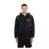 Washington Commanders New Era Combine Authentic Raglan Full-Zip Hoodie - Black - Front View