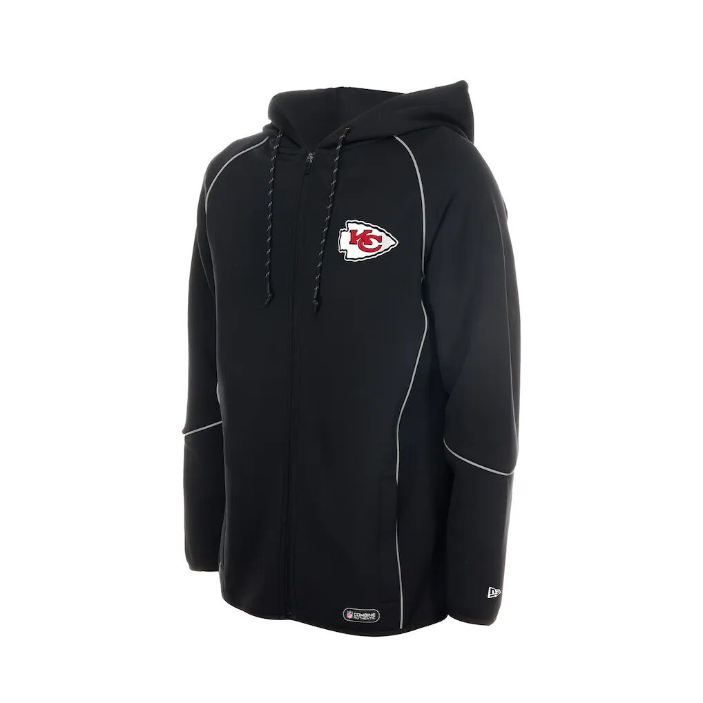 Kansas City Chiefs New Era Combine Authentic Raglan Full-Zip Hoodie