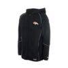 Denver Broncos New Era Combine Authentic Raglan Full-Zip Hoodie - Black - Detail View