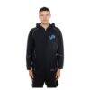 Detroit Lions New Era Combine Authentic Raglan Full-Zip Hoodie - Black - Front View