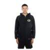 Green Bay Packers New Era Combine Authentic Raglan Full-Zip Hoodie - Black - Front View