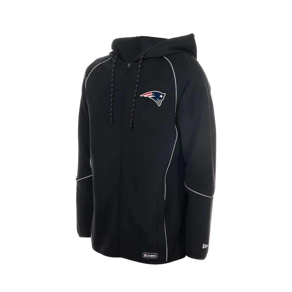 New England Patriots New Era Combine Authentic Raglan Full-Zip Hoodie