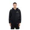 Los Angeles Chargers New Era Combine Authentic Raglan Full-Zip Hoodie - Black - Front View