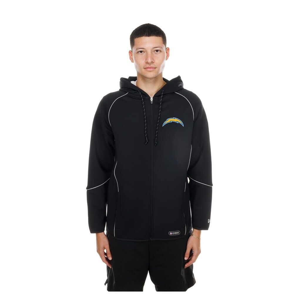 Los Angeles Chargers New Era Combine Authentic Raglan Full-Zip Hoodie