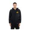 Los Angeles Rams New Era Combine Authentic Raglan Full-Zip Hoodie - Black - Front View