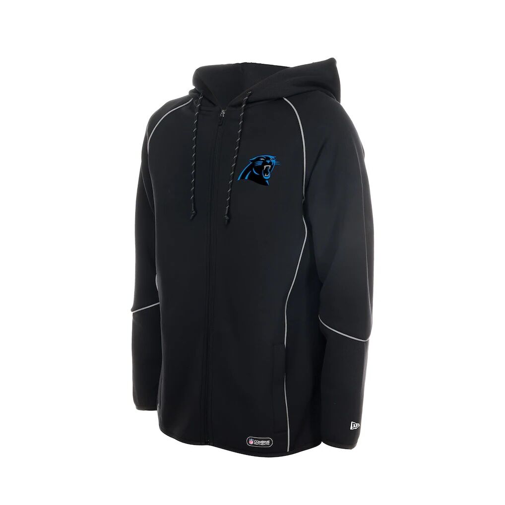 Carolina Panthers New Era Combine Authentic Raglan Full-Zip Hoodie