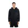 Carolina Panthers New Era Combine Authentic Raglan Full-Zip Hoodie - Black - Front View