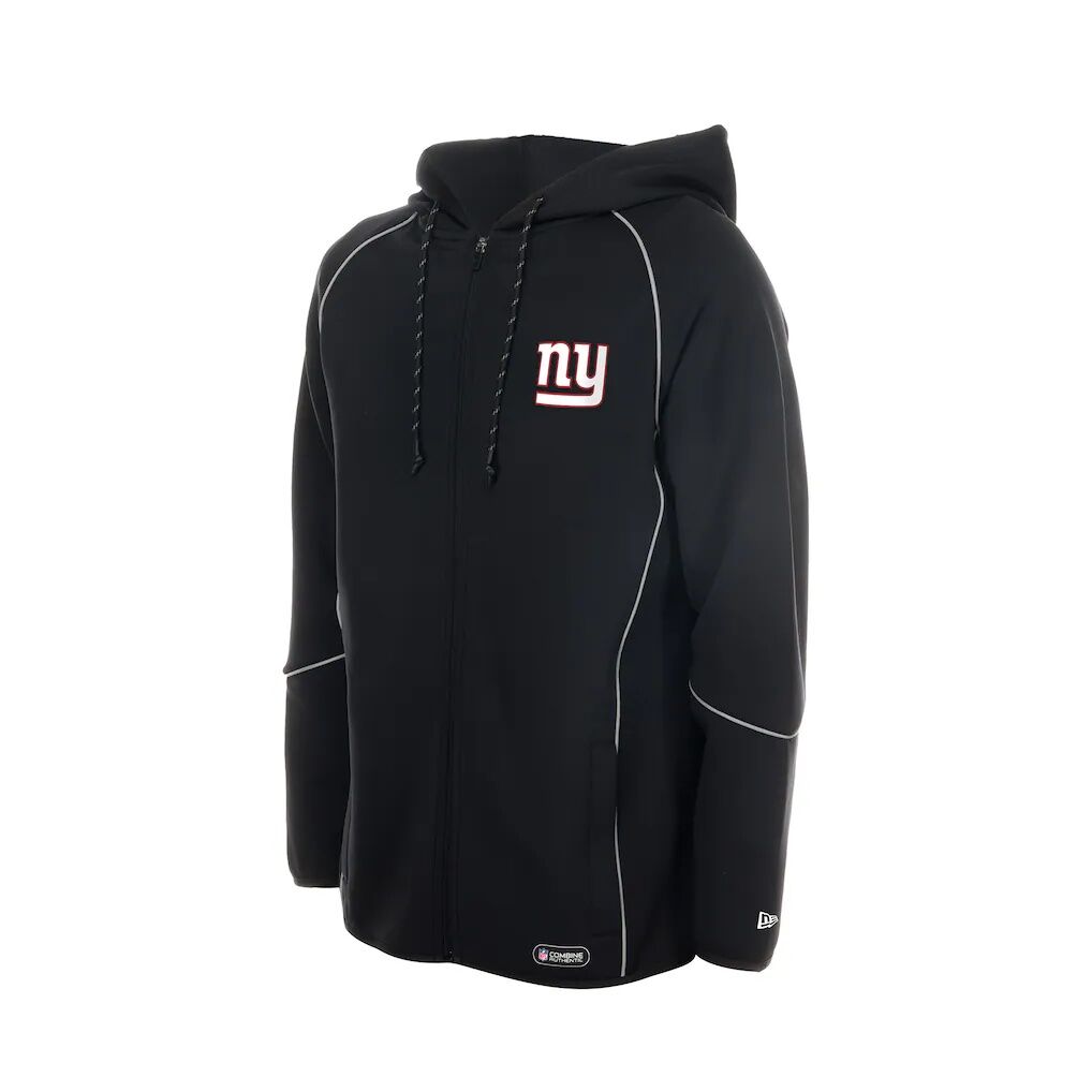 New York Giants New Era Combine Authentic Raglan Full-Zip Hoodie