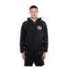 New York Giants New Era Combine Authentic Raglan Full-Zip Hoodie - Black - Front View